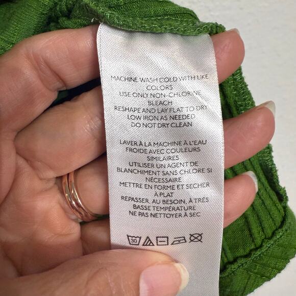 Pilcro Green Ribbed Racerback Tank Top Sz S - Picture 6 of 12